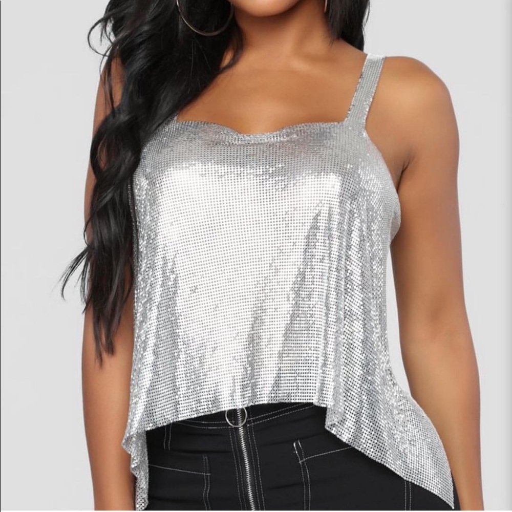 Silver Chain Top